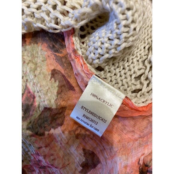 Aratta Silent Journey Women's Love Memory Sweater Size M Silk & Knit Floral Top - Picture 8 of 8